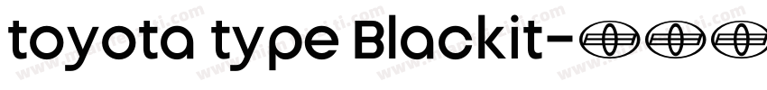 toyota type Blackit字体转换